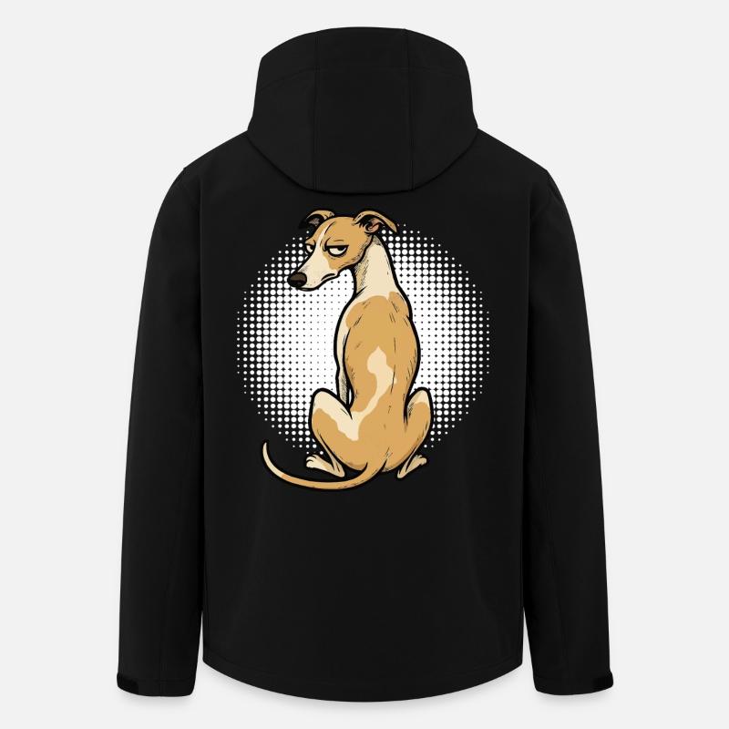 Whippet Greyhound Whippets Greyhound Owner - Men’s Recycled Softshell Jacket by Stanley/Stella - black