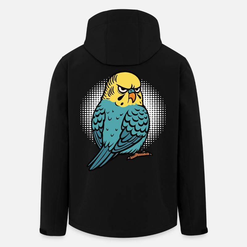Budgerigars Budgie Owners Budgies - Men’s Recycled Softshell Jacket by Stanley/Stella - black