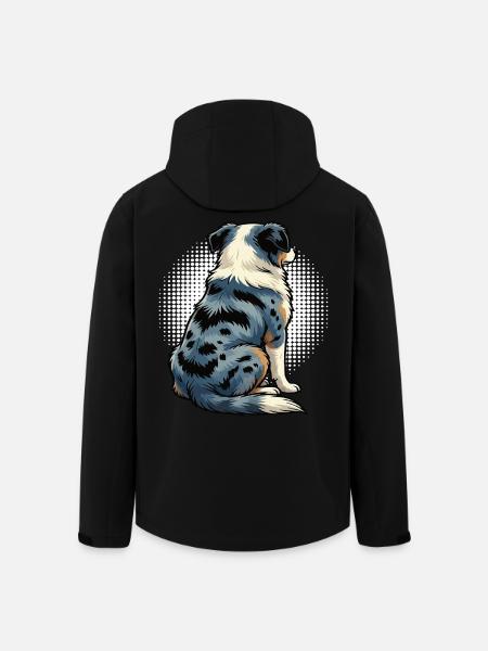 Australian Shepherd Aussie Aussiebesitzer Aussies - Recycelte Männer Softshell-Jacke von Stanley/Stella - Schwarz