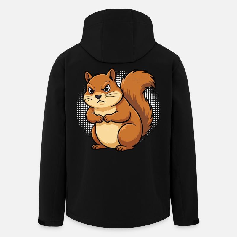 Eichhörnchen Eichhorn Eichhörnchenliebhaber Nager - Recycelte Männer Softshell-Jacke von Stanley/Stella - Schwarz