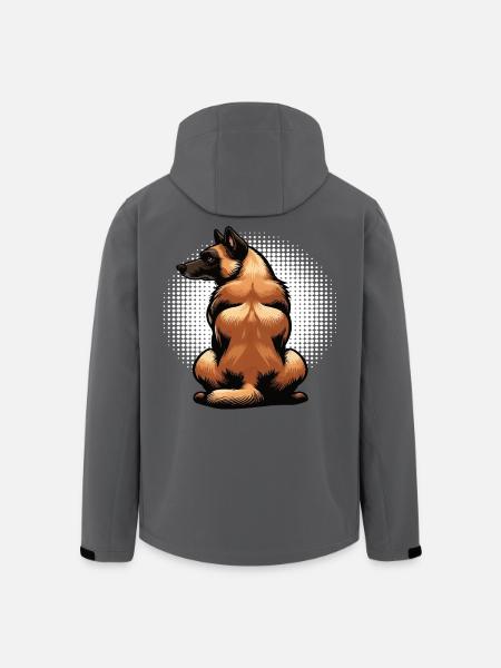 Malinois Belgian Shepherd Malinois Owner - Men’s Recycled Softshell Jacket by Stanley/Stella - black