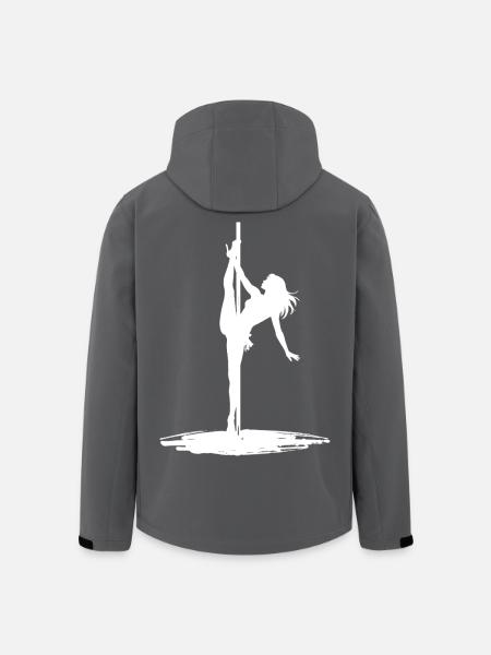 Pole Dance Silhouette – Aesthetic Art - Men’s Recycled Softshell Jacket by Stanley/Stella - black
