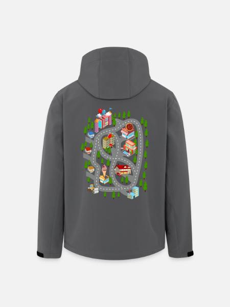 Car Play Mat Cadeau de la journée papa - Veste softshell homme en polyester recyclé Stanley/Stella - noir