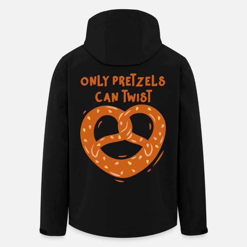 Pretzels Pretzel Funny - Men’s Recycled Softshell Jacket by Stanley/Stella - black