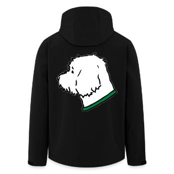 DD4 2 - Recycelte Männer Softshell-Jacke von Stanley/Stella - Schwarz - Hinten - AI Model Male 185 light (185cm)