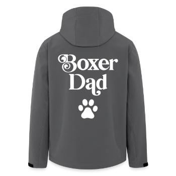 Boxer-Vater - Recycelte Männer Softshell-Jacke von Stanley/Stella - Anthrazit - Hinten - AI Model Male 185 light (185cm)
