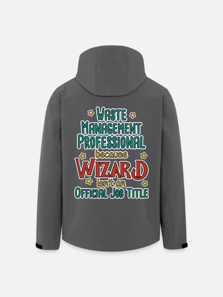 Waste Management Professional Wizard - Men’s Recycled Softshell Jacket by Stanley/Stella - black