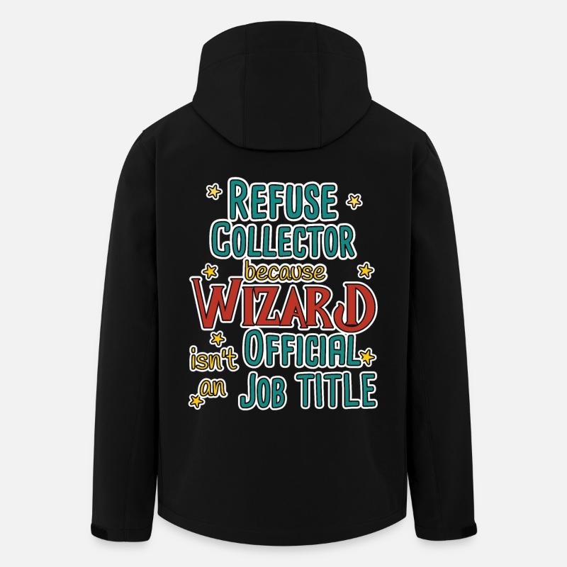 Refuse collector Wizard - Men’s Recycled Softshell Jacket by Stanley/Stella - black