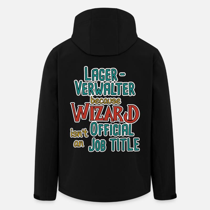 Warehouse Manager Wizard - Men’s Recycled Softshell Jacket by Stanley/Stella - black