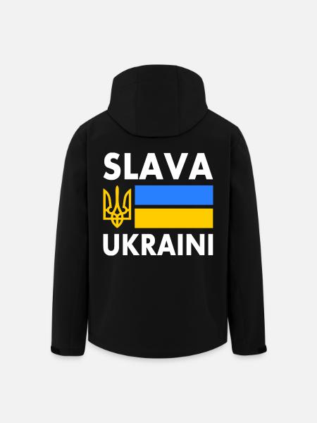 Slava ukraini - Men’s Recycled Softshell Jacket by Stanley/Stella - black
