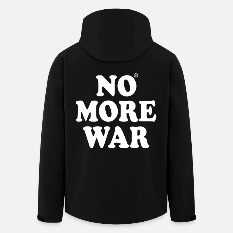 No more war - Veste softshell homme en polyester recyclé Stanley/Stella - noir