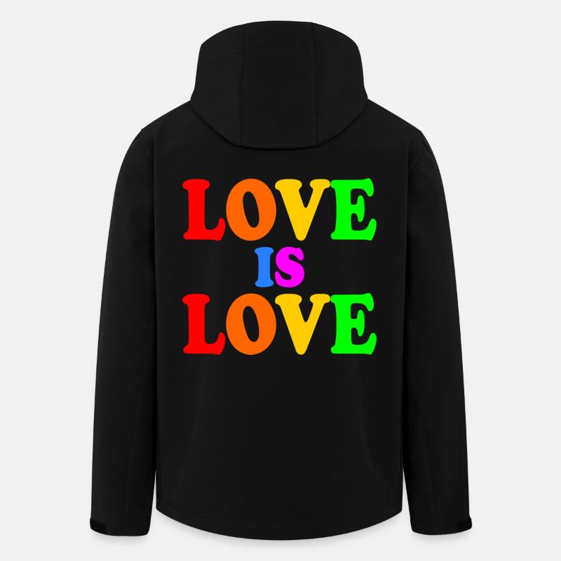 Love is love - Men’s Recycled Softshell Jacket by Stanley/Stella - black