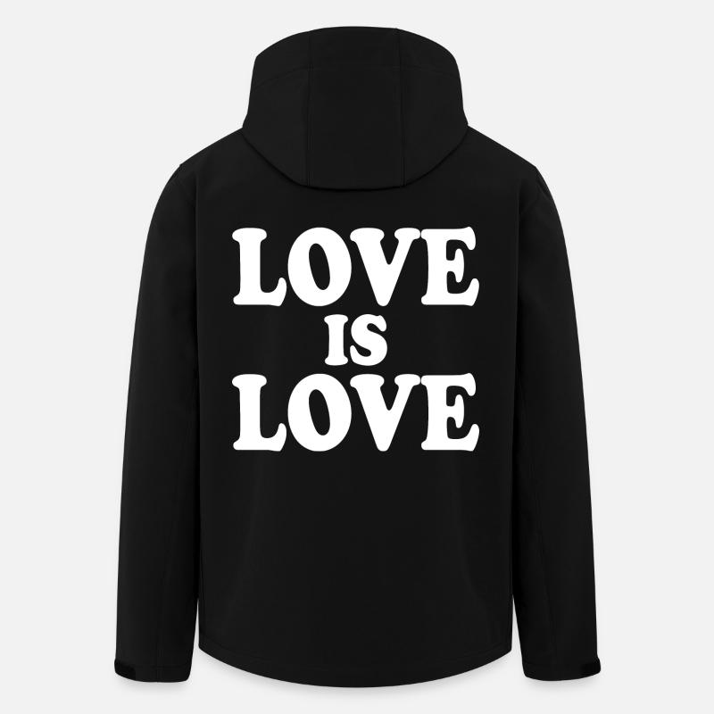 Love is love - Men’s Recycled Softshell Jacket by Stanley/Stella - black