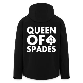 Queen of spades - Veste softshell homme en polyester recyclé Stanley/Stella - noir - Dos - AI Model Male 185 light (185cm)