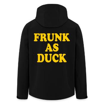 Frunk as duck - Recycelte Männer Softshell-Jacke von Stanley/Stella - Schwarz - Hinten - AI Model Male 185 light (185cm)