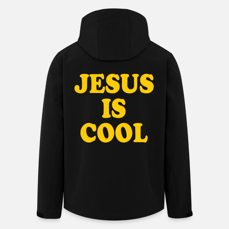 Jesus is cool - Veste softshell homme en polyester recyclé Stanley/Stella - noir