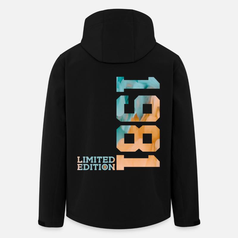 45E ANNIVERSAIRE ÉDITION LIMITÉE 1981 - Veste softshell homme en polyester recyclé Stanley/Stella - noir