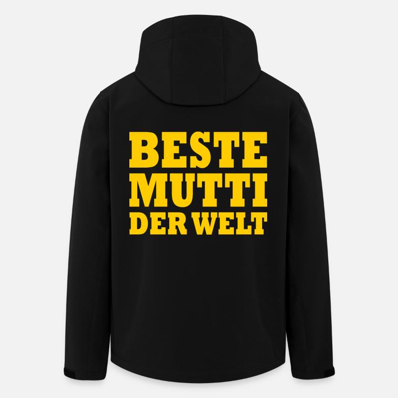 Beste mutti der welt - Recycelte Männer Softshell-Jacke von Stanley/Stella - Schwarz