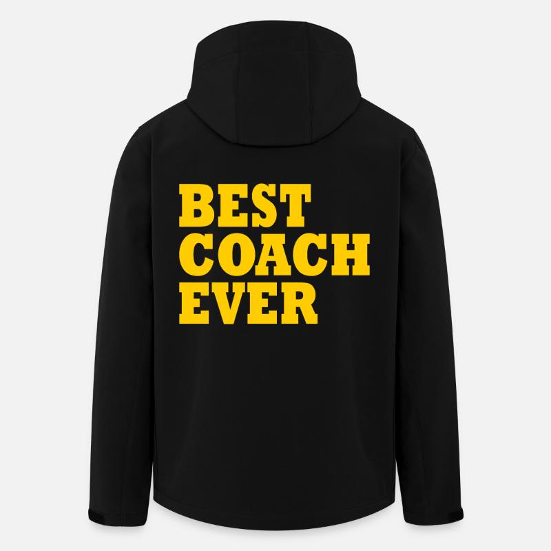 Best coach ever - Veste softshell homme en polyester recyclé Stanley/Stella - noir