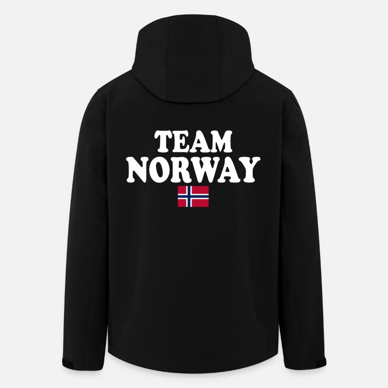 Team norway - Veste softshell homme en polyester recyclé Stanley/Stella - noir