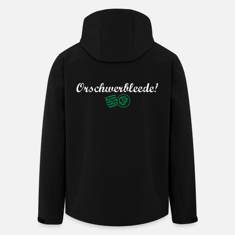 Orschwerbleede! - Recycelte Männer Softshell-Jacke von Stanley/Stella - Schwarz