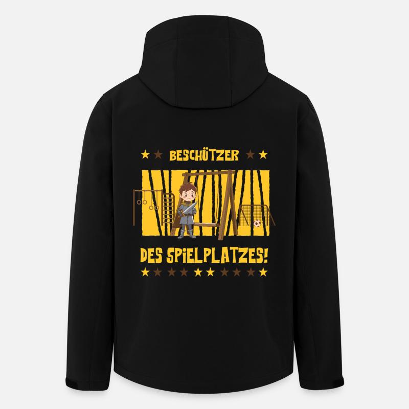 Protecteur de l’aire de jeux ! - Veste softshell homme en polyester recyclé Stanley/Stella - noir