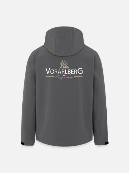 Vorarlberg Bergwandern - Recycelte Männer Softshell-Jacke von Stanley/Stella - Schwarz