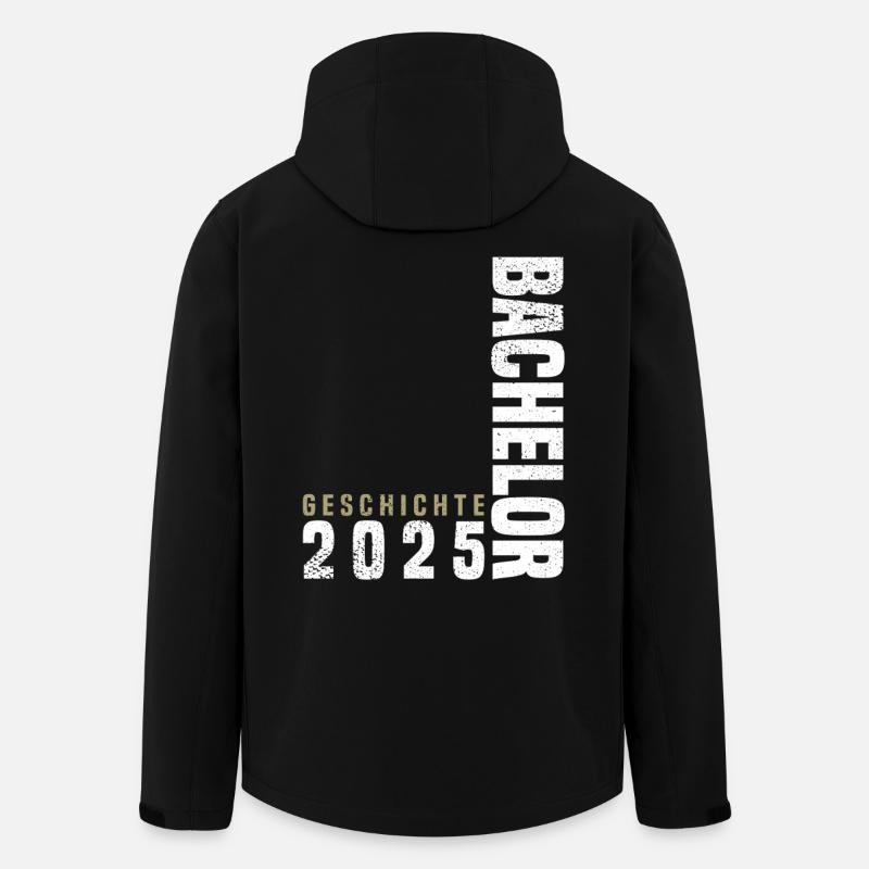 Bachelor Geschichte 2025 - Recycelte Männer Softshell-Jacke von Stanley/Stella - Schwarz