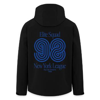 Elite Squad 98 – New York League Retro Streetwear - Recycelte Männer Softshell-Jacke von Stanley/Stella - Schwarz - Hinten - AI Model Male 185 light (185cm)