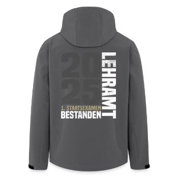 1. Staatsexamen Lehramt Bestanden 2025 - Recycelte Männer Softshell-Jacke von Stanley/Stella - Schwarz - Hinten - AI Model Male 185 light (185cm)