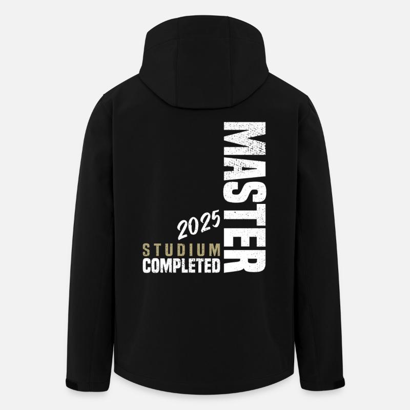 Master Abschluss 2025 - Recycelte Männer Softshell-Jacke von Stanley/Stella - Schwarz