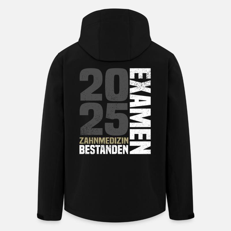 Zahnmedizin Examen Bestanden 2025 - Recycelte Männer Softshell-Jacke von Stanley/Stella - Schwarz
