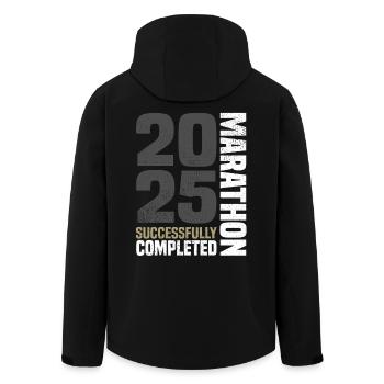 Marathon 2025 - Recycelte Männer Softshell-Jacke von Stanley/Stella - Schwarz - Hinten - AI Model Male 185 light (185cm)