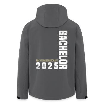 Bachelor Rechtswissenschaft - Recycelte Männer Softshell-Jacke von Stanley/Stella - Schwarz - Hinten - AI Model Male 185 light (185cm)