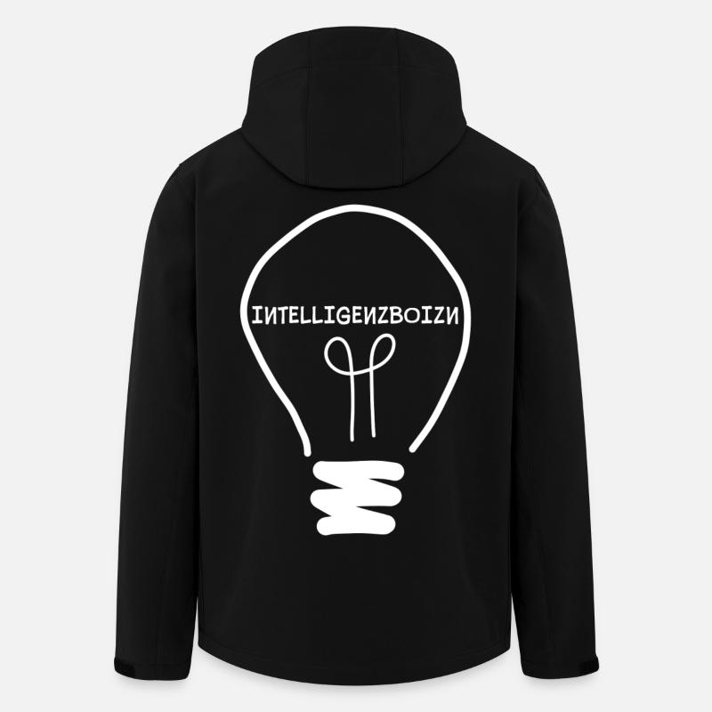 Intelligenzboizn - personne intelligente, dialecte - Veste softshell homme en polyester recyclé Stanley/Stella - noir
