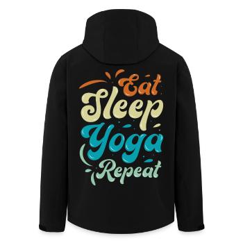 Tous les amateurs de yoga le savent - Veste softshell homme en polyester recyclé Stanley/Stella - noir - Dos - AI Model Male 185 light (185cm)