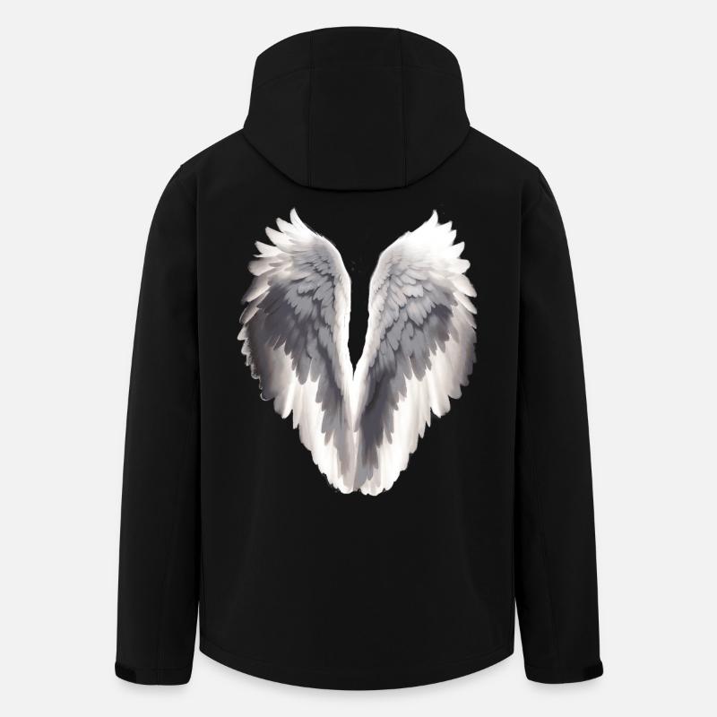 Engelsflügel - Recycelte Männer Softshell-Jacke von Stanley/Stella - Schwarz