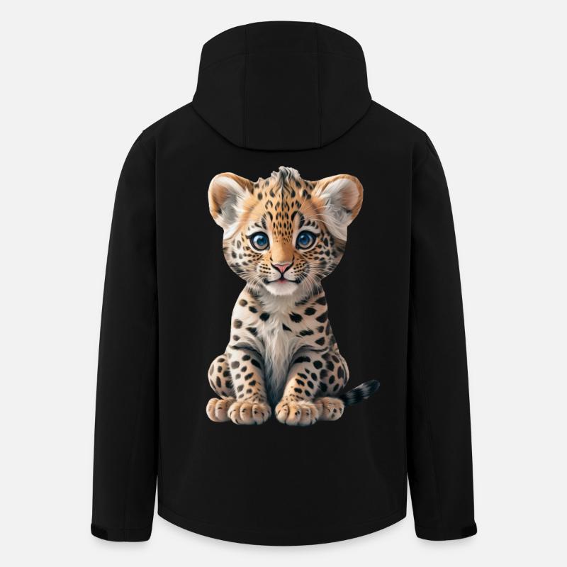 Baby Leopard - Recycelte Männer Softshell-Jacke von Stanley/Stella - Schwarz