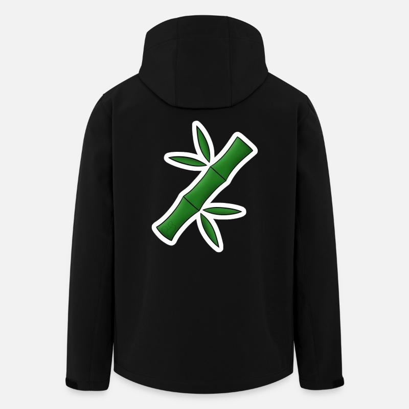 Bambus! - Recycelte Männer Softshell-Jacke von Stanley/Stella - Schwarz