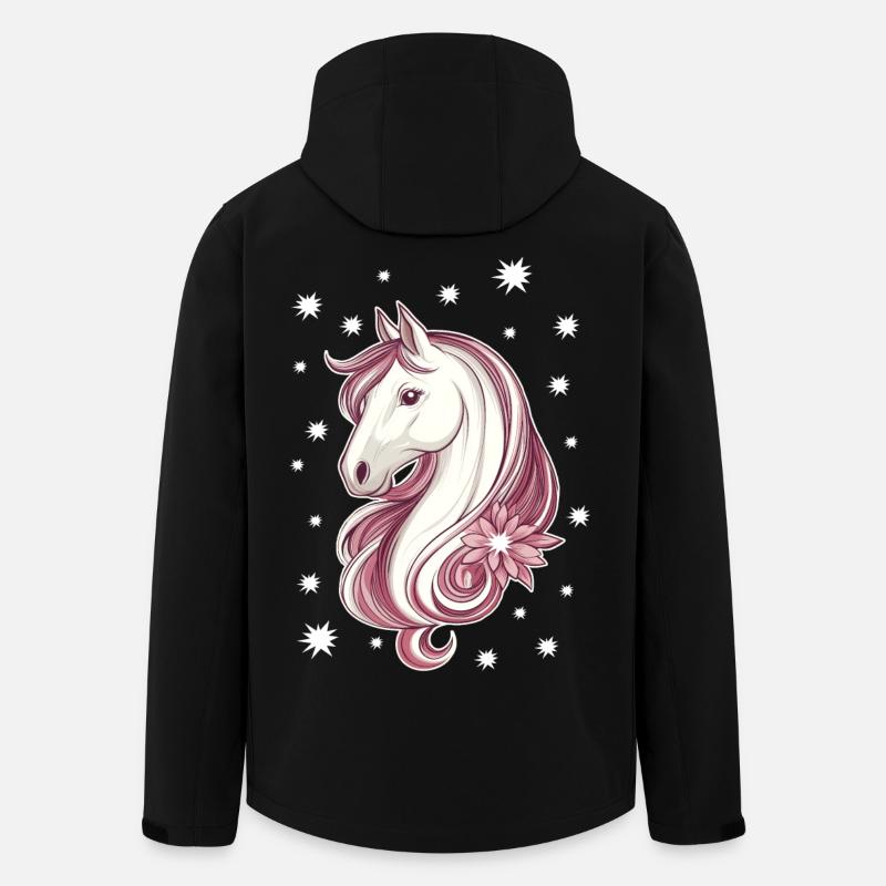 Horse with stars - Men’s Recycled Softshell Jacket by Stanley/Stella - black
