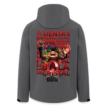 The Witch Breakdown - Lyrics - Recycelte Männer Softshell-Jacke von Stanley/Stella - Schwarz - Hinten - AI Model Male 185 light (185cm)