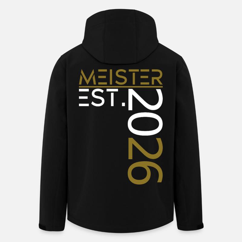 Meister est. 2026 - Recycelte Männer Softshell-Jacke von Stanley/Stella - Schwarz