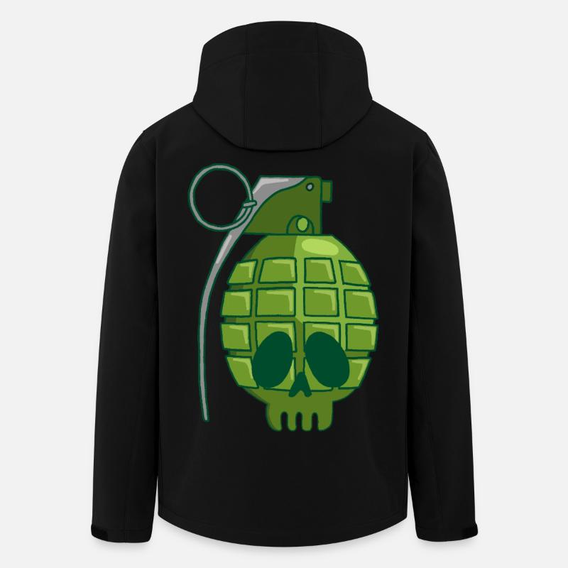 Granatapfelschädel - Recycelte Männer Softshell-Jacke von Stanley/Stella - Schwarz