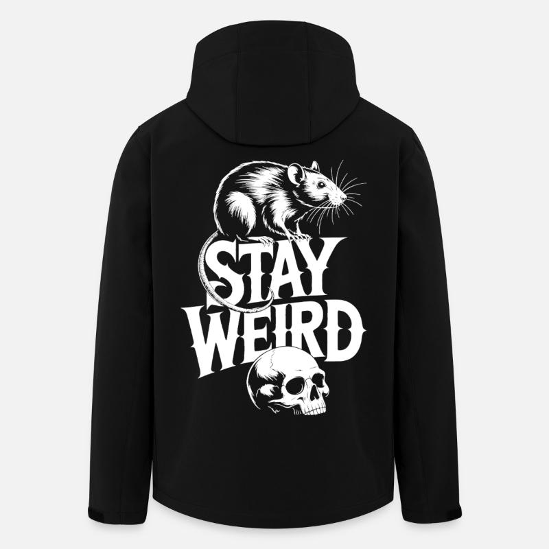 Reste Rat bizarre - Veste softshell homme en polyester recyclé Stanley/Stella - noir