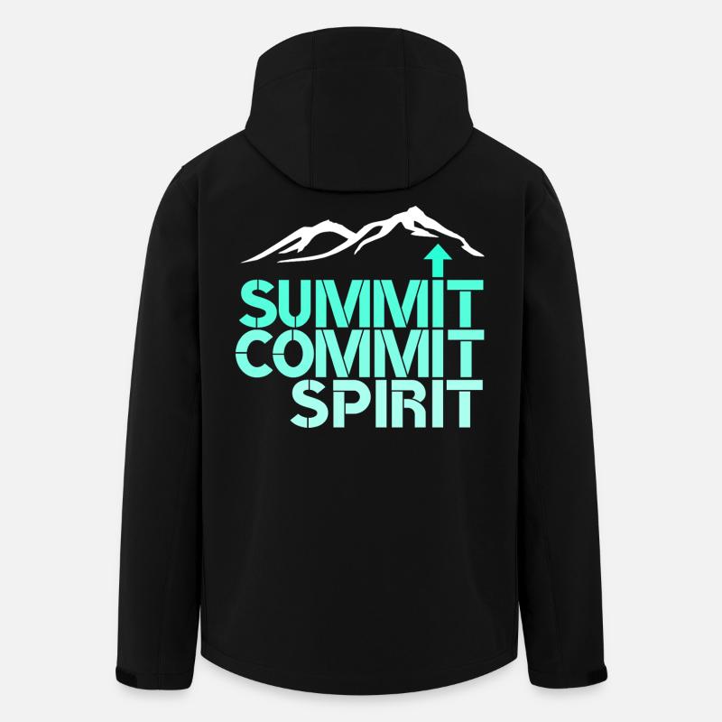 Spirit Commit Summit - Men’s Recycled Softshell Jacket by Stanley/Stella - black