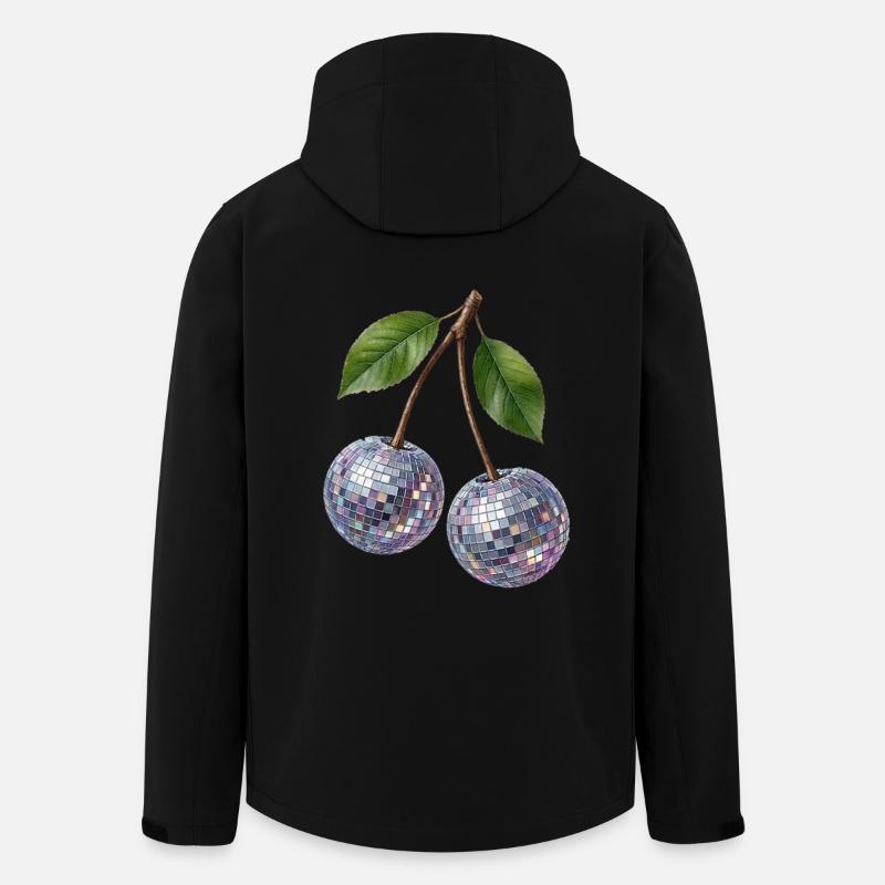 Disco Cherry - Men’s Recycled Softshell Jacket by Stanley/Stella - black