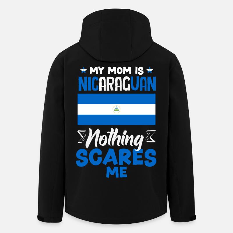 Nicaragua Flag Pride & Home - Men’s Recycled Softshell Jacket by Stanley/Stella - black