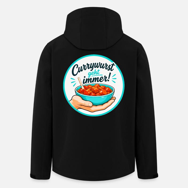 Currywurstesser1 - Recycelte Männer Softshell-Jacke von Stanley/Stella - Schwarz