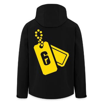 Rainbow six siege, Pro league, Renown Icon - Veste softshell homme en polyester recyclé Stanley/Stella - noir - Dos - AI Model Male 185 light (185cm)