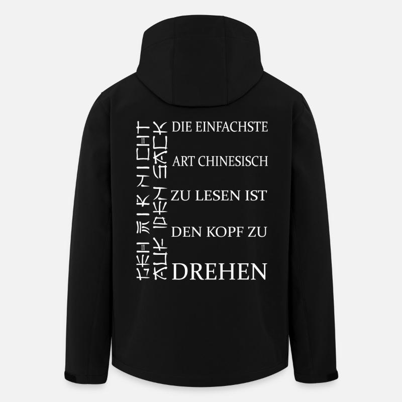 Gemeiner Böser Spruch Schwarzer Humor Sarkasmus - Recycelte Männer Softshell-Jacke von Stanley/Stella - Schwarz